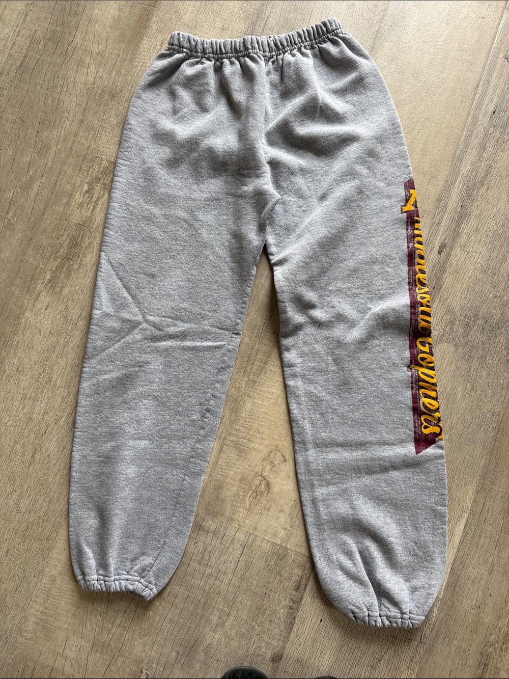 Kids Gray Jogger Sweatpants with MN Gophers Side Graphic